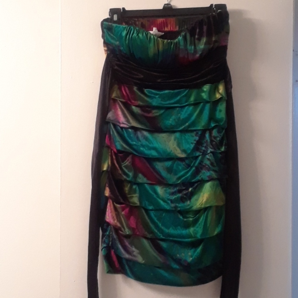 Multicolor mini dress